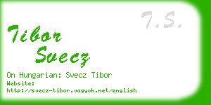 tibor svecz business card